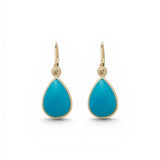 Ileana Makri Turquoise Pear Drop Earrings