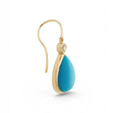 Ileana Makri Turquoise Pear Drop Earrings