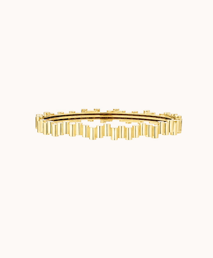 18K Yellow Gold Edge Bangle