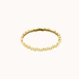 Viltier 18K Yellow Gold Edge Bangle