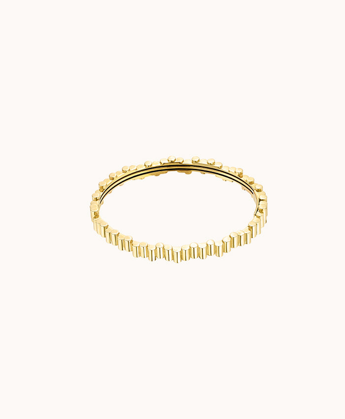 18K Yellow Gold Edge Bangle