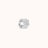 Viltier 18K White Gold Diamond Edge Pendant