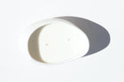 Luz Candle White Glazed