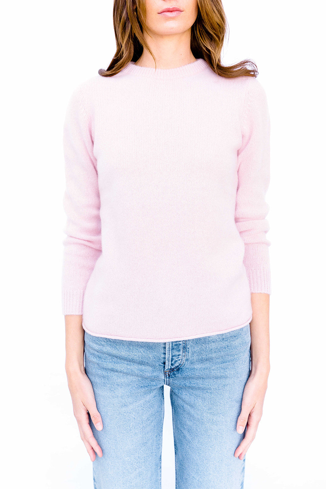 The-Elder-Statesman-foxy-sweater-baby-pink-amarees