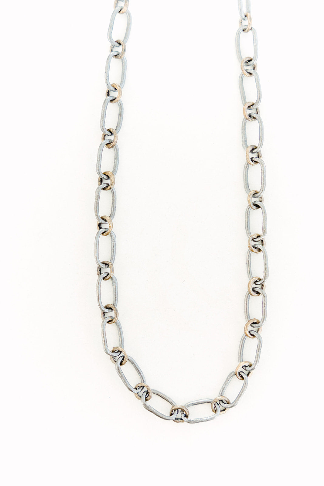 34" Sterling Silver and Bronze Bounty Chain