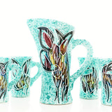 Vallauris Blue Borty Fruit Juice Service Set