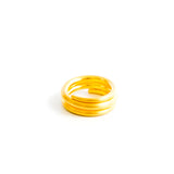 22K Yellow Gold 3 Coil Ring