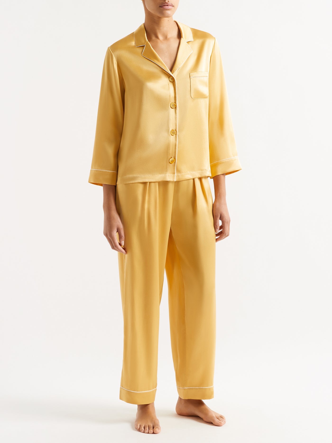 Eres-Rire-Pijama-Shirt-Yellow-Amarees
