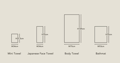Botanically Colored Linen Japanese Face Towel