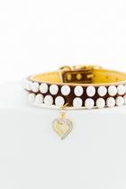 Pearl Sterling Silver and Diamond Dog Collar