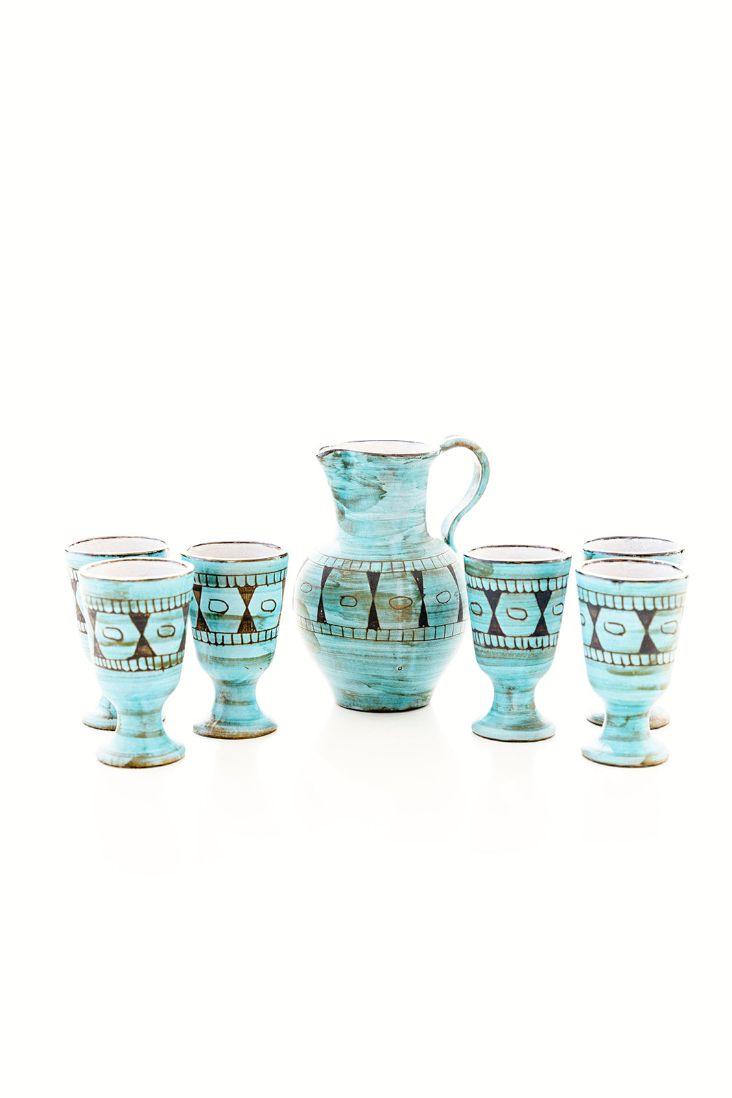 Blue Maunier Fruit Juice Service Set