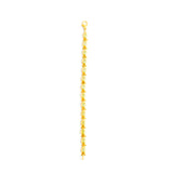 22K Yellow Gold Cabochon Peridot Bracelet