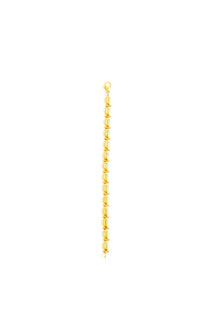 22K Yellow Gold Cabochon Peridot Bracelet