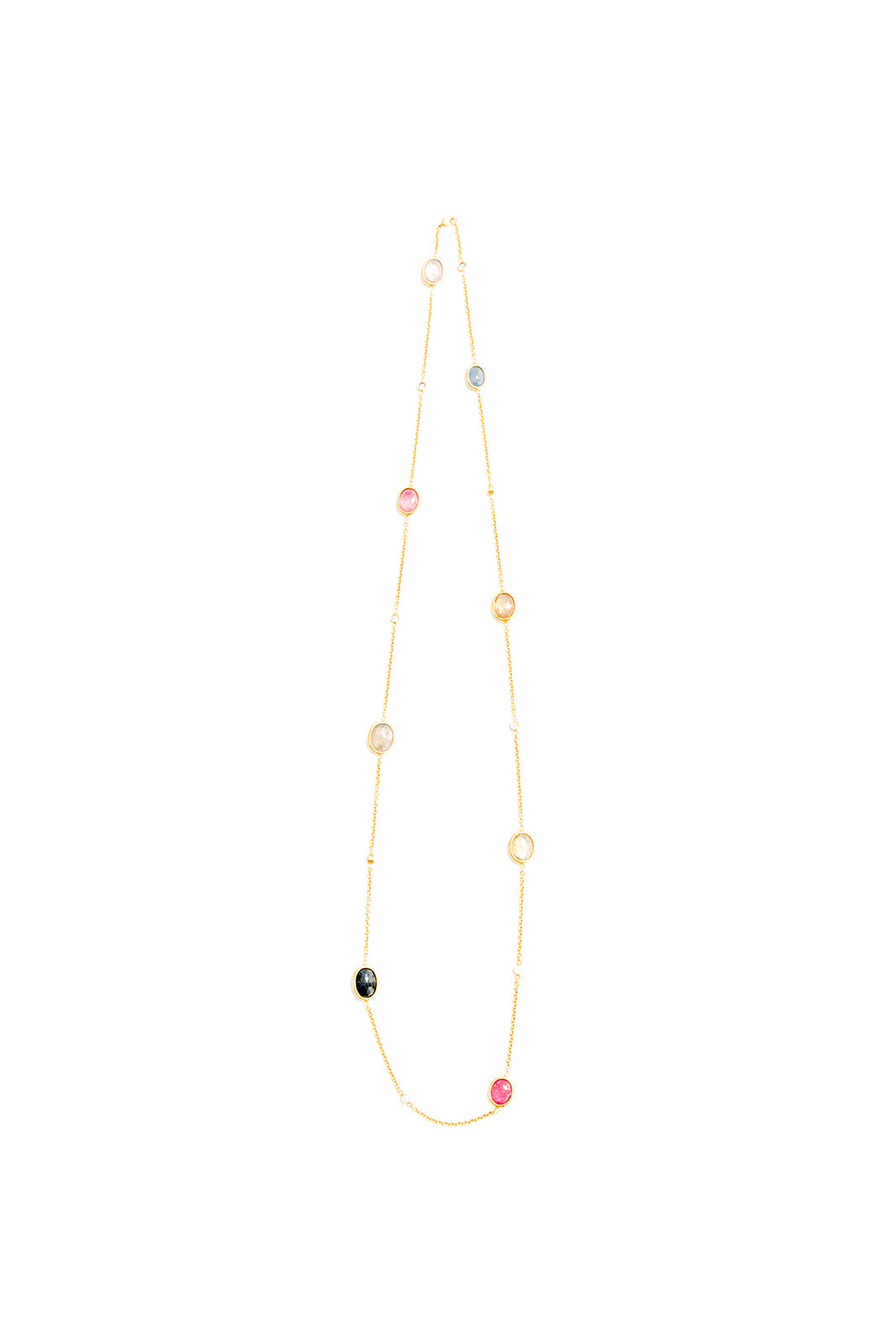 34" Chain of Sapphires and Diamonds