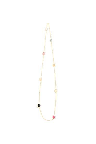 34" Chain of Sapphires and Diamonds