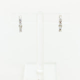 Ileana Makri 18K White Gold Diamond Rivulet Oval Hoops