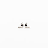 18K White Gold Diamond Baguette Earrings
