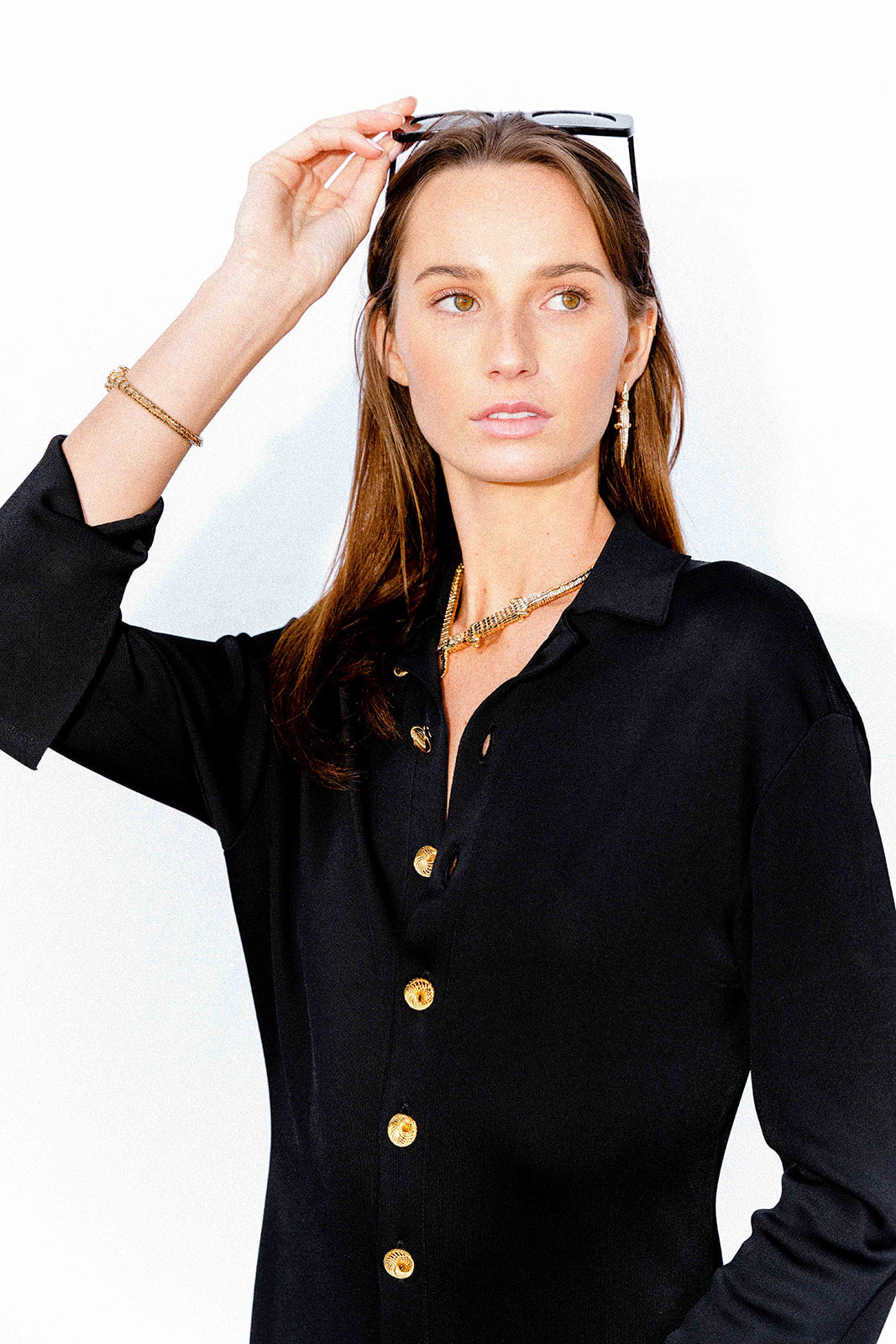 Bibi-Van-Der-Velden-18K-Yellow-Gold-Pop-Alligator-Bite-Earring-Amarees