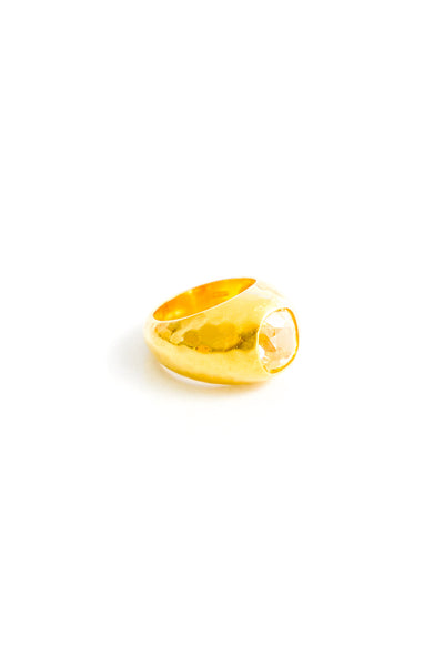 22K Yellow Gold Yellow Sapphire Ring