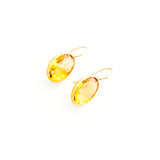 22K Yellow Gold Faceted Citrine Drops
