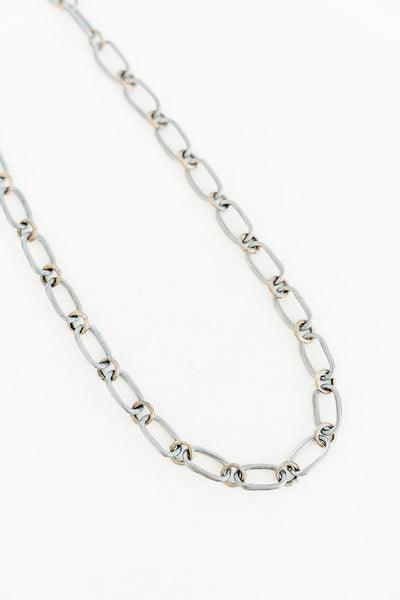34" Sterling Silver and Bronze Bounty Chain