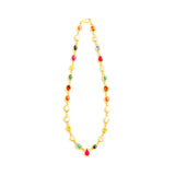 22K Gold Small Navaratna Necklace