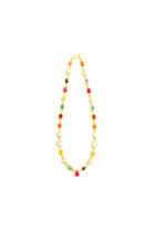 22K Gold Small Navaratna Necklace