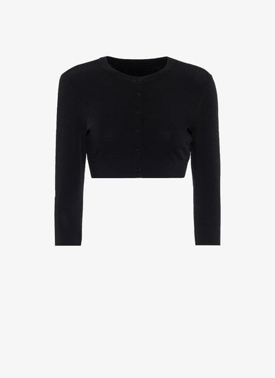 Alaia-cropped-cardigan-black-amarees