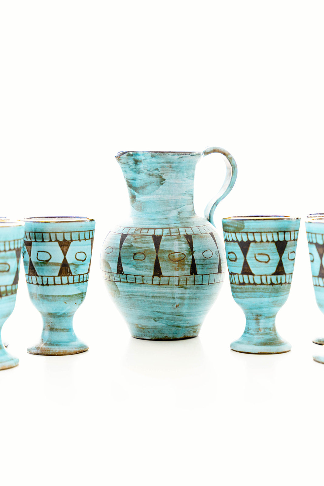 Blue Maunier Fruit Juice Service Set