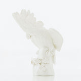 Julius Pair of Small Nymphenburg Porcelain Cockatoos with Arched Wings Height: approx 8”