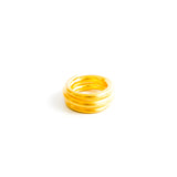 22K Yellow Gold 3 Coil Ring