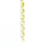 Marie-Hélène De Taillac 20K Yellow Gold Oval Lemon Quartz 7" Bracelet