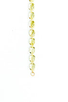 20K Yellow Gold Oval Lemon Quartz 7" Bracelet