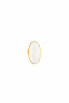 22K Yellow Gold Long Opal Ring