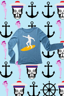 Cashmere Surfer Crewneck Sweater