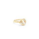Marie-Hélène De Taillac 22K Yellow Gold Yellow Sapphire Princess Ring
