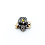 Theodoros 18K Yellow Gold Crazy Skull Ring