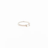 Ileana Makri 18K White Gold Diamond Baguette Thread Ring