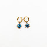 Ileana Makri Deep Blue Eye Earrings XS