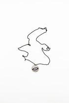 18K White Gold Friendly Eye Pendant with Diamonds