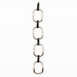 Ileana Makri 18K White Gold Strong Link Bracelet with Black Diamonds
