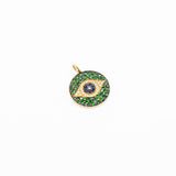 Ileana Makri 18K Yellow Gold Oxidized Green Dawn Pendant