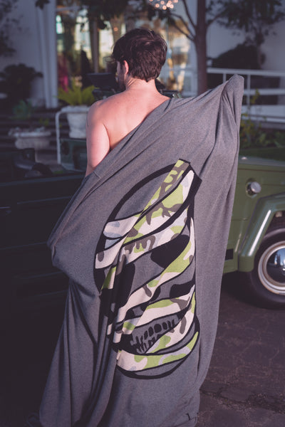 Cashmere Camouflage Mummy Blanket