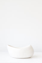 Luz Candle White Glazed