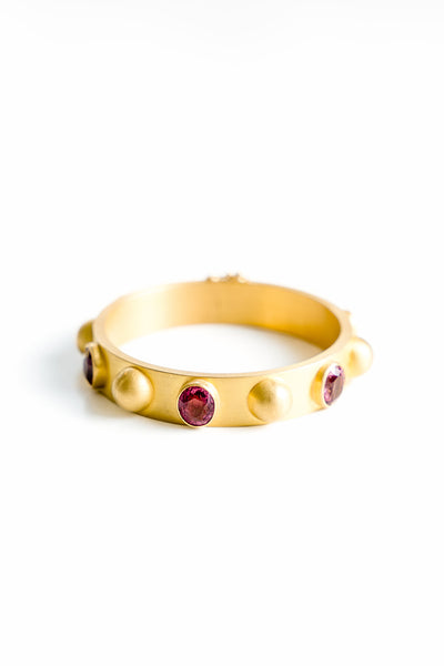 Marie-Helene-de-Taillac-20K-Yellow-Gold-Tourmaline-Bangle-Amarees