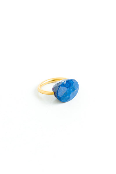 Marie-Helene-de-Taillac-22K-Yellow-Gold-Faceted-Cobalt-Lapis-LazuliRing-Amarees