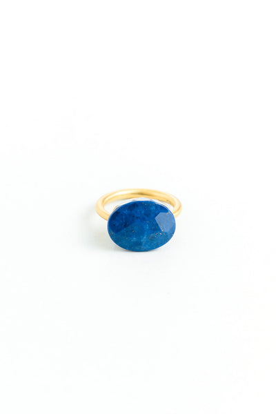 Marie-Helene-de-Taillac-22K-Yellow-Gold-Faceted-Cobalt-Lapis-LazuliRing-Amarees