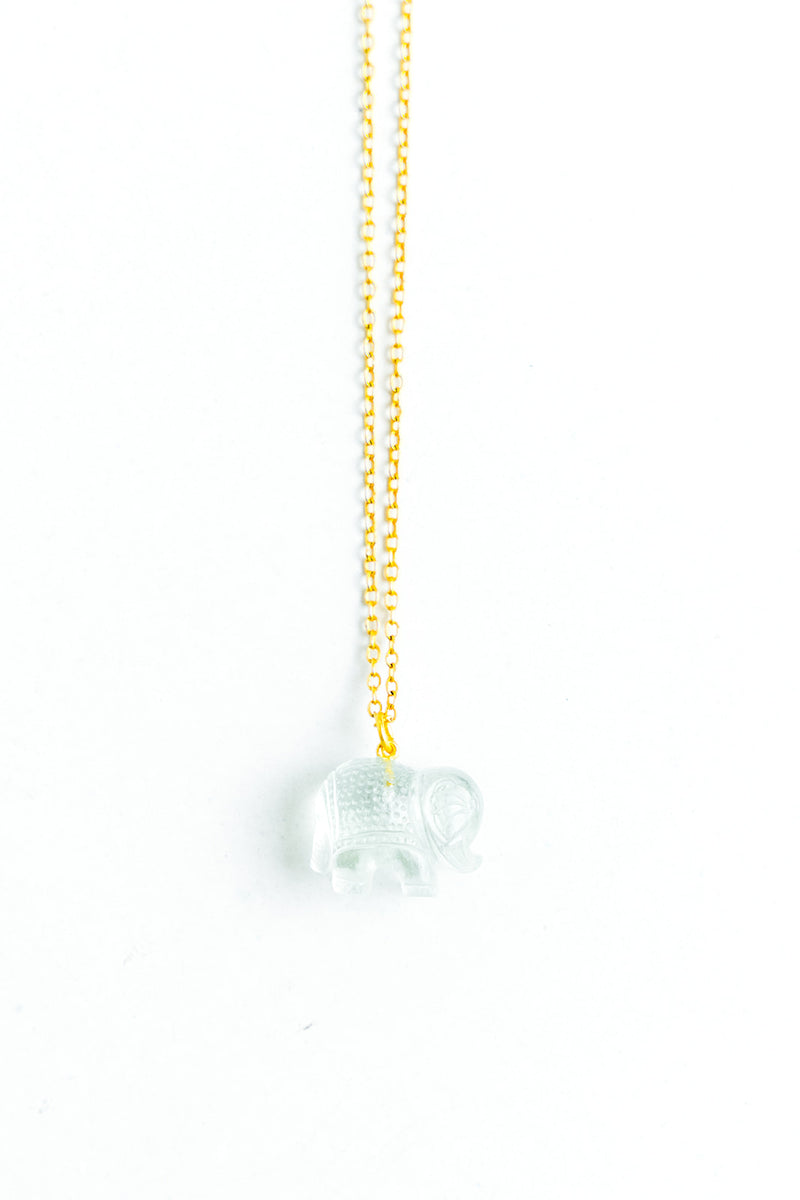 Marie-Helene-de-Taillac-22K-Yellow-Gold-Green-Quartz-ElephantPendant-Amarees