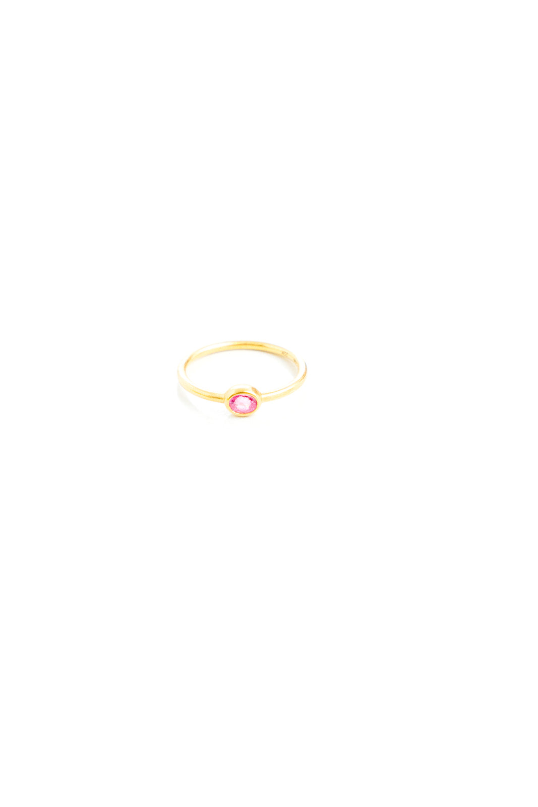 Marie-Helene-de-Taillac-22K-Yellow-Gold-Pink-Spinel-ThinRoman-Ring-Amarees