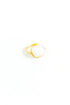 Marie-Helene-de-Taillac-22K-Yellow-Gold-White-Chalcedony-Swivel-Ring-Amarees